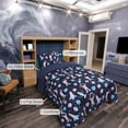thumbnail image 3 of Unique Bargains Twin 4 Piece Reversible Polyester Kid's Comforter Set, Space Theme, 3 of 9