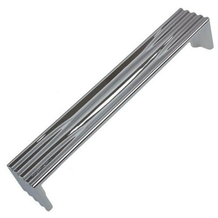 gliderite 6 375 inch cc polished chrome modern cabinet pulls pack