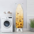thumbnail image 3 of Kuiaobaty Ironing Board Cover Retro Butterfly Sunflower Heat Reflective Full Size Scorch Resistant Covers Iron Dust Cover with 3 Adjustable Straps Replacement Accessories, 3 of 5