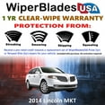 thumbnail image 2 of 2014 Lincoln MKT Beam Wiper Blades Wipers w/1yr Warranty (Set of 3) w/Rear Wiper (WiperBladesUSA), 2 of 5