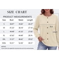 thumbnail image 6 of MOSHU Crewneck Sweatshirts for Women Decorative Buttons Long Sleeve Shirts Fashion Pullover Womens Sweatshirts Fall Tops, 6 of 11