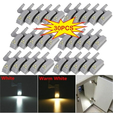 

30pcs Cabinet Hinge LED Sensor Light For Wardrobe Cupboard