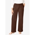 thumbnail image 2 of Jessica London Women's Plus Size Stretch Cotton Chino Wide-Leg Trouser, 2 of 5