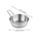 thumbnail image 2 of Korean Traditional Stainless Steel Rice Wine Bowl for Home Use 2Pcs, 2 of 5