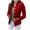 Red, variant on tklpehg Fall Coats Women Long Sleeve Jacket Women Lapels Coats Solid Color Long-Sleeved Slim-Breasted Small Suit Short Coat Top Red XL