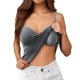 thumbnail image 2 of Camiseta sin mangas con sujetador incorporado para mujer - Tirantes ajustables, color liso - Prenda básica transpirable para uso informal/deportivo - Tallas XS-XXXL, 2 of 7