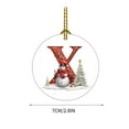 thumbnail image 2 of Christmas Hanging Oranments Red Alphabet Snowman Ornaments for Christmas Tree Circular Acrylic Christmas Decor with String for Holiday Gift Decorations, 2 of 5
