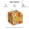 thumbnail image 3 of Kdxio Daisy maple fall Print Tissue Box Cover,Square Decorative PU Leather Facial Paper Case Organizer Holder Dispenser for Bathroom,Night Stands,Desk,Car 5.2''X5.2''X5.2'', 3 of 6