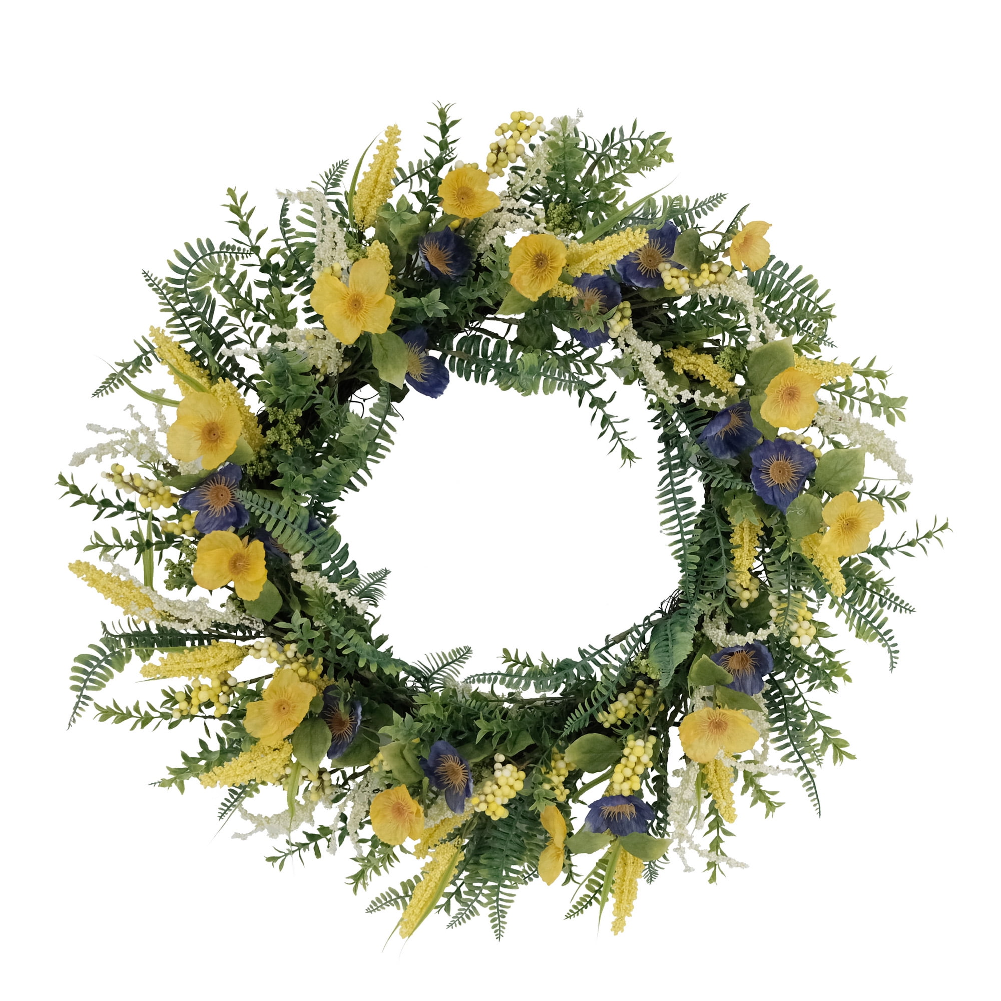 CC Christmas Decor 24 Vibrant Puleo International Artificial Rose and Dogwood and Daisy Floral Spring Wreath CC Christmas Decor 24 Vibrant Puleo International Artificial Rose and Dogwood and Daisy Floral Spring Wreath