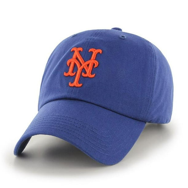 New York Mets Fan Favorite Primary Logo Clean Up Adjustable Hat - Royal ...