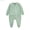 Green, variant on Baby Boys Full Zip Up Pajamas Infant Romper With Front Zipper Soft Long Sleeve Jumpsuit For Newborn Toddler Cozy Sleeper Outfit Boys Jumpsuit Long Pants Size Newborn-1 Months