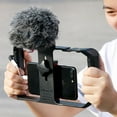 thumbnail image 2 of MesaSe U Rig Pro Smartphone Video Rig Stabilizer Triple Cold Shoe Mount with 1/4inch Screw, 2 of 8