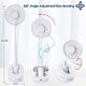 thumbnail image 3 of Ventilador con clip Ventilador USB, Mini ventilador flexible Ventiladores eléctricos de escritorio personal brillar Hogar, 3 of 5