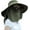 Hyp008-armygreen, variant on Women Wide Brim Face Mask Sun Hat Detachable Neck Face Flap Ponytail UV Protection Visor Hat Garden Fishing Hiking