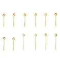 thumbnail image 2 of Stainless Steel Tea Spoon Portable Coffee Juice Condiment Pepper Beverage Seasoning Ice Cream Teaspoon Kitchen Gadget Accessory Type 1, 2 of 9