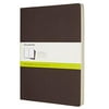 Moleskine Cahier Journal, Soft Cover, XL (7.5" x 9.5") Plain/Blank, Coffee Brown, 120 Pages (Set of 3)