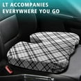 thumbnail image 4 of Premium Plaid Pattern Memory Foam Seat Cushion Ergonomic Chair Pad for Office Chair, Car, Airplane & Bleachers Sciatica, Tailbone Hip & Back Pain Relief - Chair Cushion for Long Office Workers., 4 of 5
