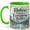 Green, variant on Nature Makes Everything Better Coffee Mug, Mountain Lake Nature Mug, Outdoor Hiking Birthday Christmas Gift, Wildflower Forest Quote Art, 11 oz White Ceramic Coffee Cup Gift for Tea