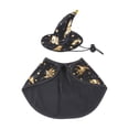 thumbnail image 3 of FEOLGEHLY Halloween Dog Hat Set and Witch Cloak, Soft Blend Adjustable Holiday Dog Costume, Cosplay Dress Up Dog Outfit for Small Medium Dogs Cats Party Photo Props, Halloween Fall Decorations, 3 of 7