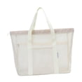 thumbnail image 4 of Bolsas de playa de malla de gran capacidad con compartimentos, impermeables, portátiles, para llevar al hombro. Blanco, 4 of 9