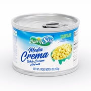 DairySky Media Crema Table Cream 6oz – Shelf-Stable Mexican Cooking Cream, Filled Milk, Tin – Ideal for Sauces, Pasta, Baking & Desserts