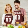 thumbnail image 3 of WASHINGTON Custom Aprons for Men Women, Personalized Football Style Apron with Name and Number, Customized Apron with Pockets Gift, 3 of 4