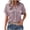 Purple#2, variant on Jinhomg Women Teacher shirts Shorts Sleeve Casual Button Down Shirts Business Office Work Outfits with Pocket Navy M