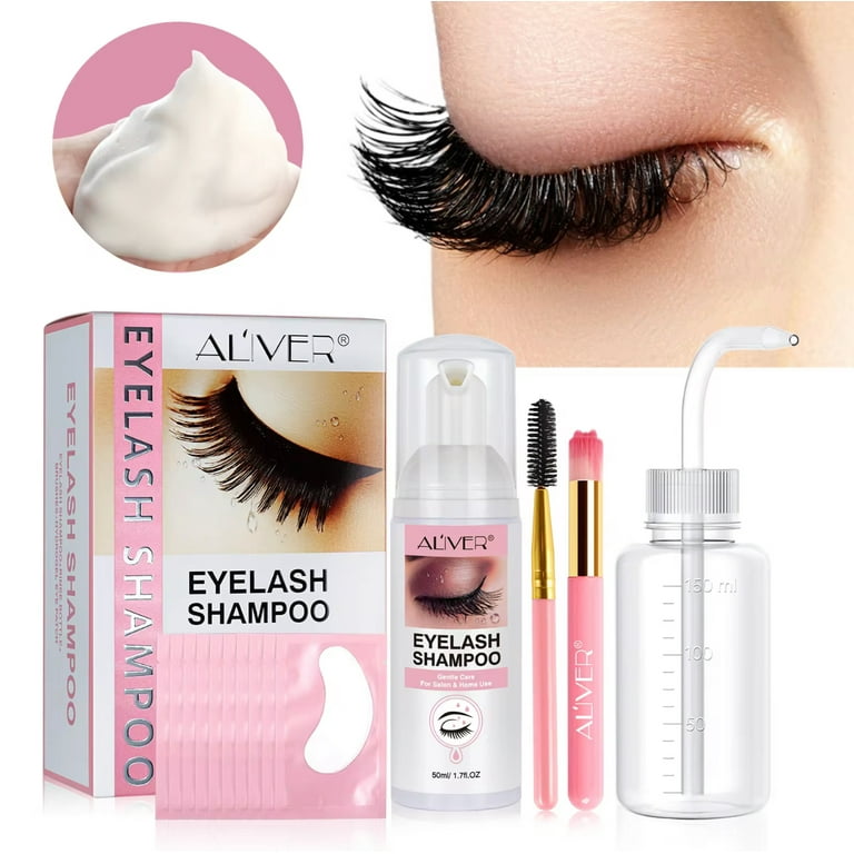 Premium Lash Shampoo Set for Eyelash Extensions – Clean & Refresh Your Lashes