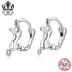 thumbnail image 2 of Pendientes de gato en plata S925 y pendientes de animales bonitos, 2 of 8