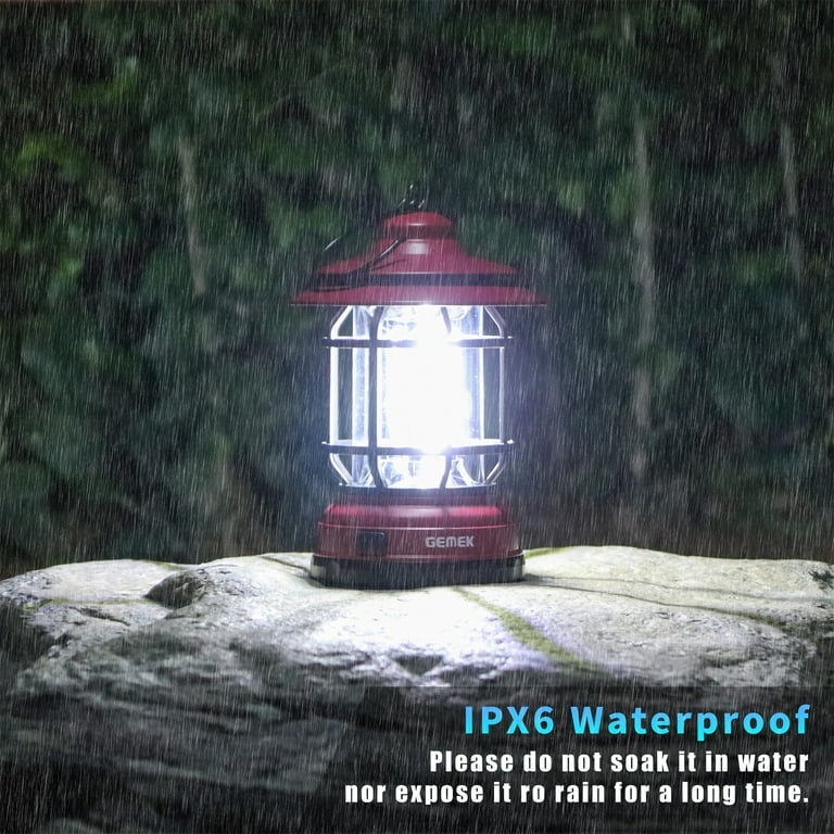 Rechargeable USB LED Camping Lantern - Stepless Adjustment, AA Battery  Powered, Portable, Waterproof, Emergency Lighting