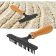 thumbnail image 2 of Hand Held Carpet Rake and Groomer - Portable Shag Rug Hair Cleaner - Suitable for Carpet Undercoat Comb, 2 of 8