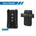 thumbnail image 4 of Funda de cinturón para teléfono Uxcell XXL para teléfono de 6.5-7.2", funda de cuero para cinturón de teléfono negra, 4 of 7