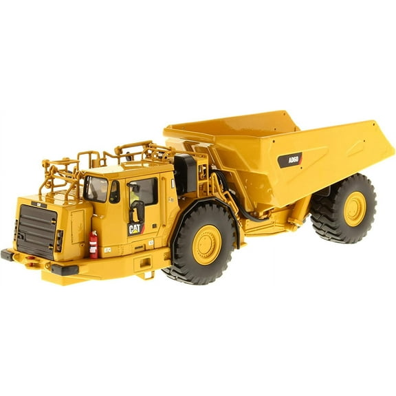 Diecast Masters 1:50 Caterpillar AD60 Articulated Underground Truck, with Working LED Lights and Removable Rock Load Included High Line Series 85516
