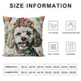 thumbnail image 6 of Acheng Easter Pillow Covers  Poodle Throw Pillowcase Easter Eggs Home Sofa Bedroom Cushion Case Seasonal Dog Farmhouse Decorations White, 6 of 6