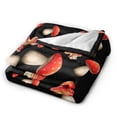 thumbnail image 2 of Wijzvio Red Mushroom Throw Blanket Soft Fuzzy Fleece Blanket For Couch Bed Living Room Decoration 40"X30", 2 of 9