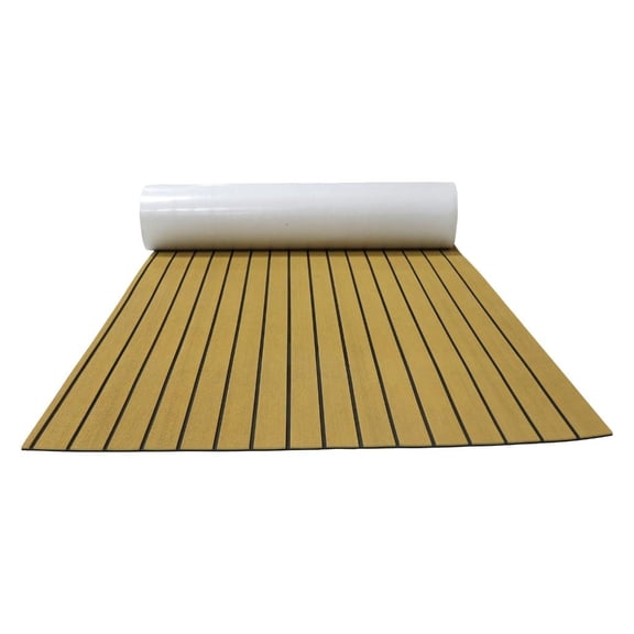 CEORPER Boat Flooring Decking EVA Foam Faux Teaks Boats Deck Mat Adhesive Decking Sheet