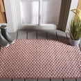 thumbnail image 2 of SAFAVIEH Courtyard Blair Checkered Indoor/Outdoor Area Rug, Rust/Light Grey, 2' x 3'7", 2 of 15