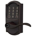 thumbnail image 2 of Schlage FE789WBVCAM716ACC Encode Smart Wi-Fi Entry Door Lock, Camelot Lever, Aged Bronze - Quantity 1, 2 of 8
