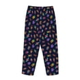 thumbnail image 3 of Lsque Colorful Insects Print Women's Pajama Pants, Lounge Pant - Comfortable Home Wear,Elastic Waistband, Stylish Design-Large, 3 of 9