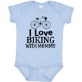 thumbnail image 3 of Inktastic Biking with Mommy Bicycle Boys or Girls Baby Bodysuit, 3 of 5