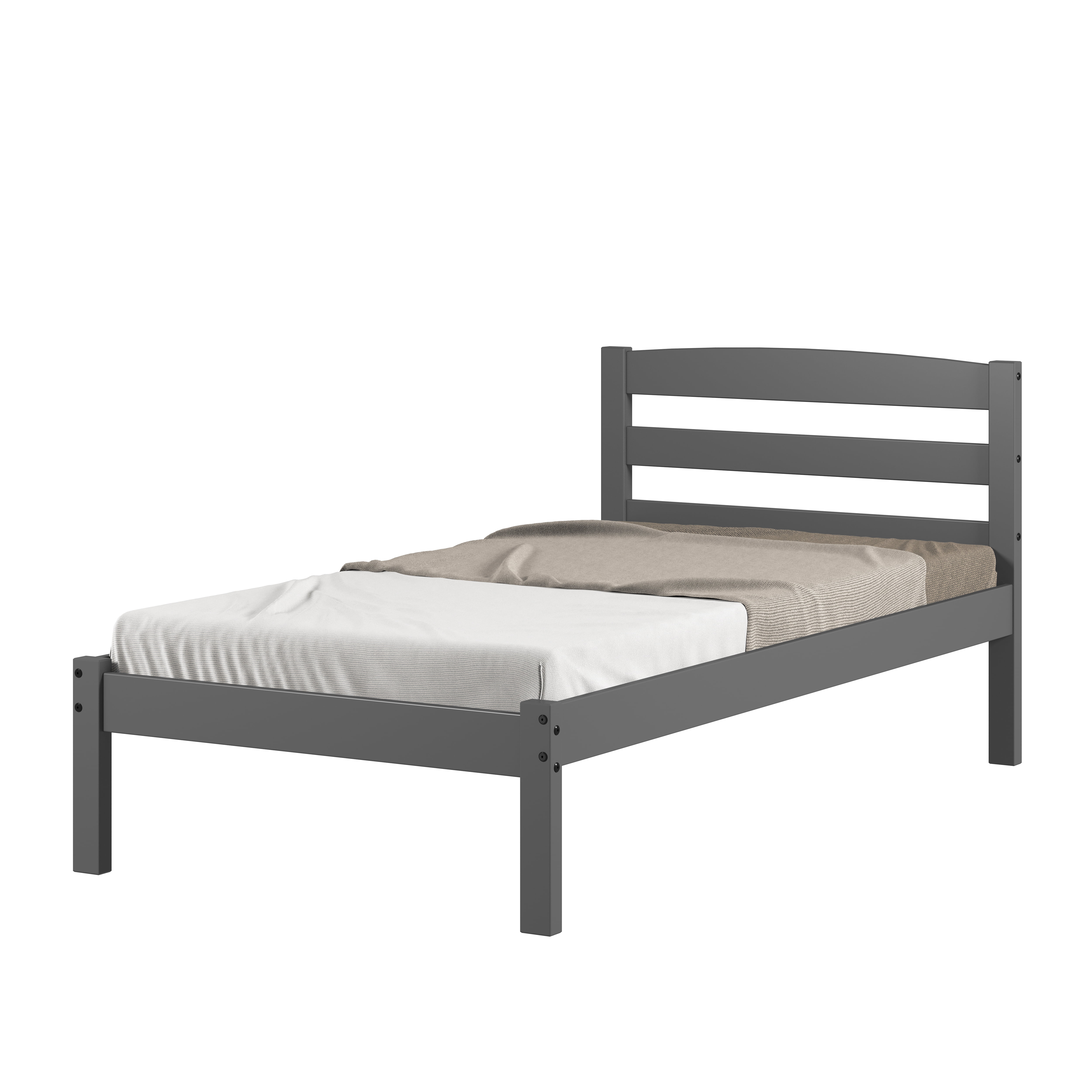 Donco Kids Econo Scandinavian Twin Dark Grey Bed