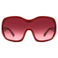 thumbnail image 1 of Gafas de sol TYA Oversize con diseño envolvente tipo escudo rojo para mujeres y hombres, 1 of 6