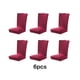 thumbnail image 5 of Injueey 6 pack/lote fundas para sillas adicionales hechas con poliéster para una sensación suave y cómoda de alta elasticidad Decoración del hogar Vino rojo, 5 of 6