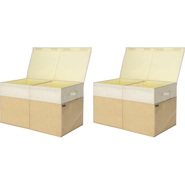 Caja Almacenamiento de Tela 1200D Plegable con Tapa y Divisores