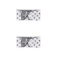 thumbnail image 1 of Diadema de ganchillo Qarigey Estampado de leopardo 2piezas Blanco, 1 of 6