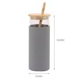 thumbnail image 3 of Glass Drinking Water Bottle Easy to Clean Water Bottle for Cold Brew Tea Iced Coffee, 3 of 3