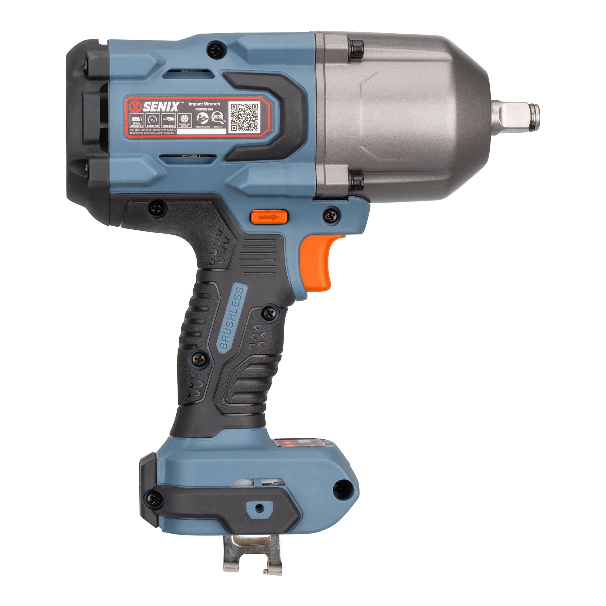 SENIX X2 20V Max* 1/2-Inch Cordless Impact Wrench, 1800 RPM, 3-Speed PDWX2-M4-0