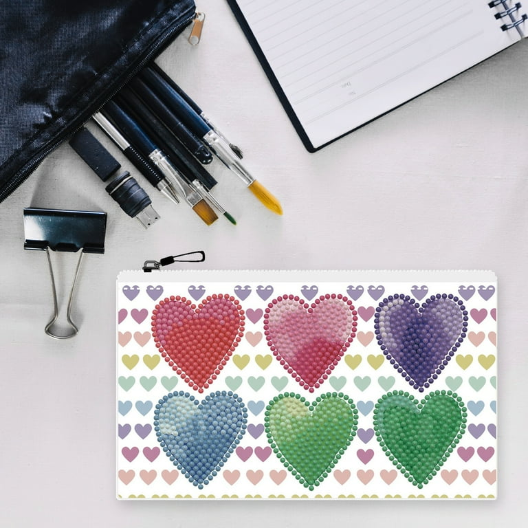 DIAMOND DOTZ® Love Hearts Zipper Pouch Diamond Painting Kit