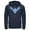 Navy Blue, variant on Men's Batman Nightwing Logo  Pull Over Hoodie Black Large