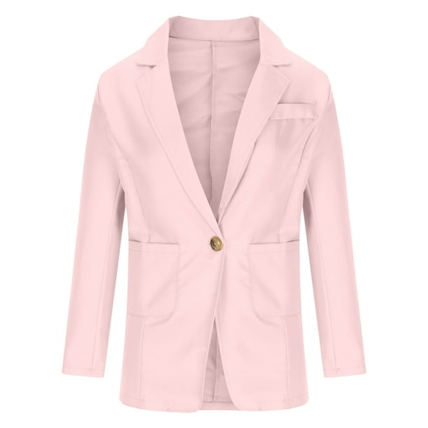 Blazer Chaquetas Para Mujer Casual Blazer Trendy Pocket Coat Sólido Manga Larga Prendas de Abrigo Tops Odeerbi ODB172466